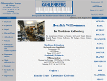 Tablet Screenshot of musikhaus-kahlenberg.de